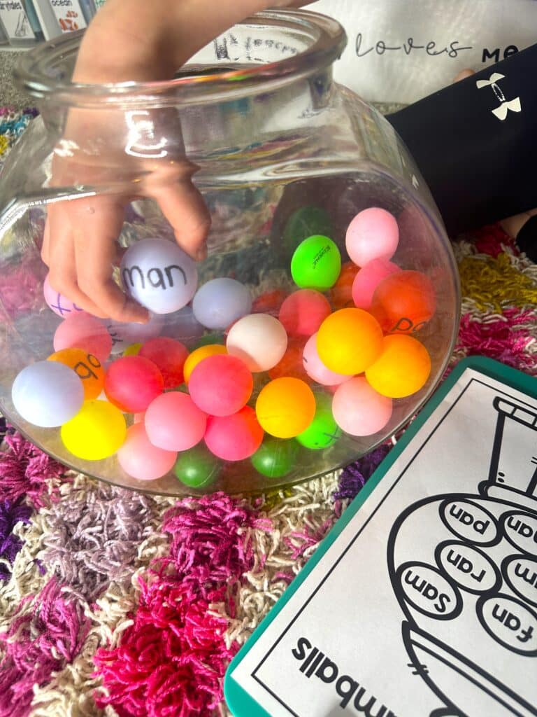 gumball hands-on phonics game