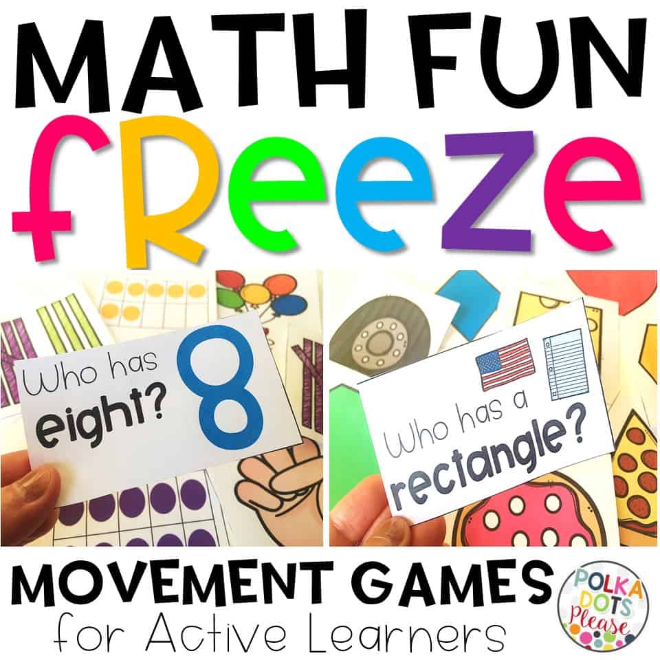 math fun freeze classroom movement game