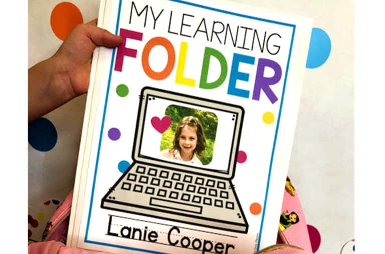 take home learning folder