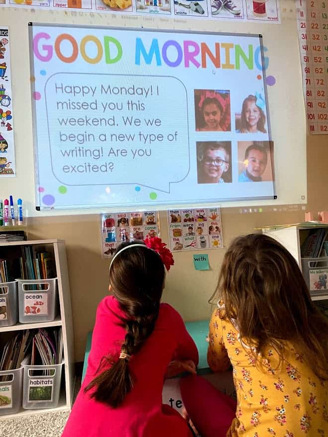 Classroom Morning Meeting Slide