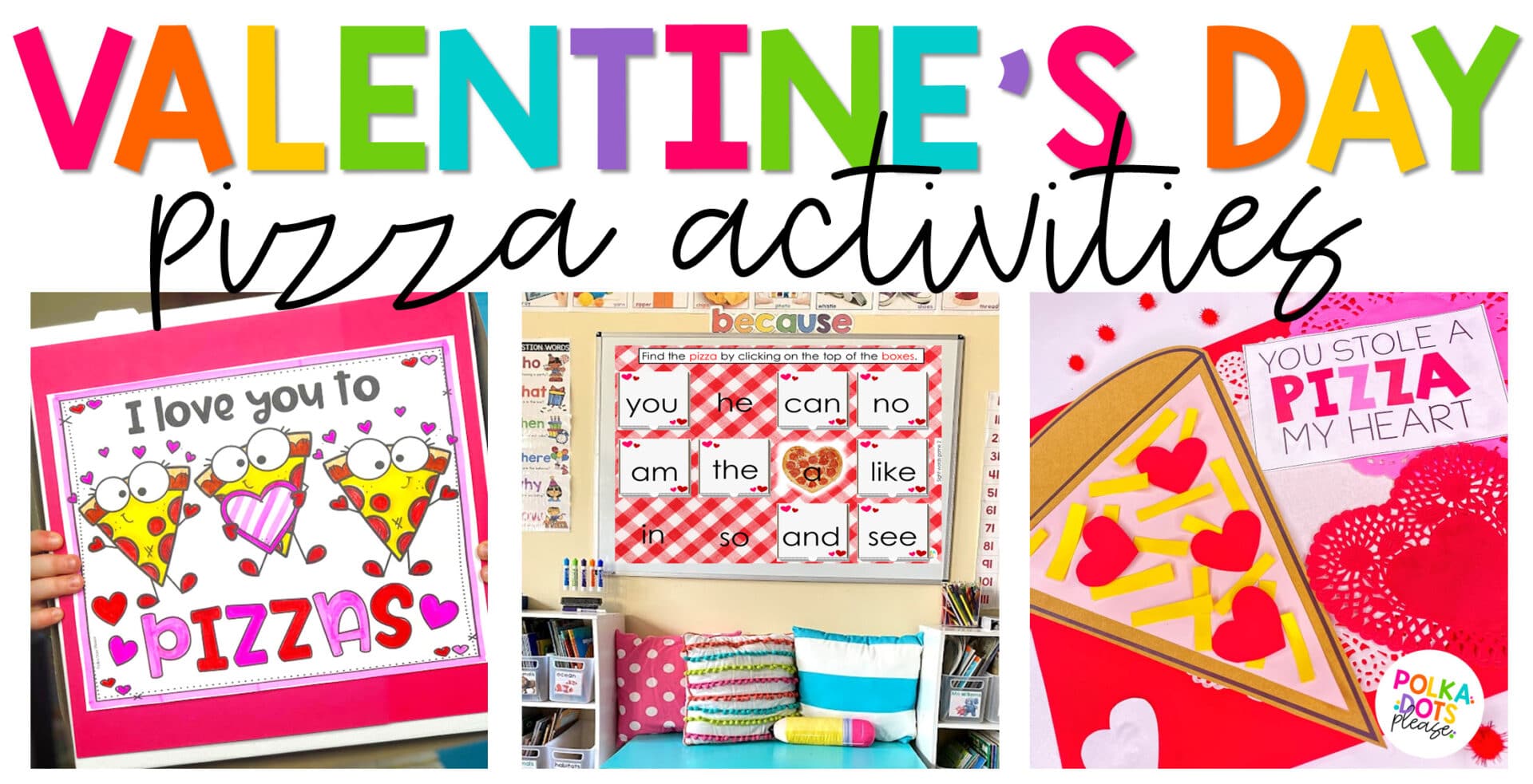 Pizza Valentines Day Craft - The Primary Parade