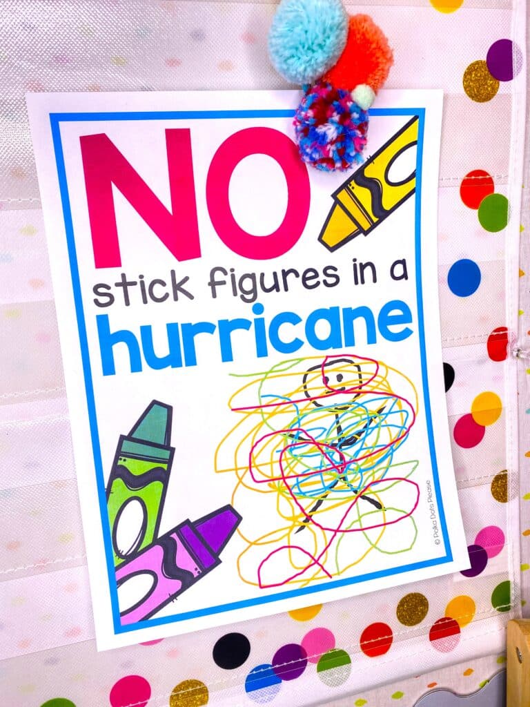 stick figure in hurricane