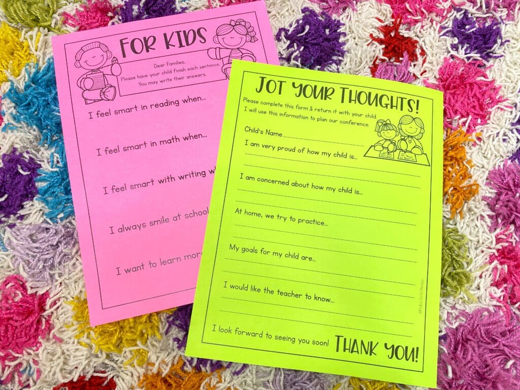 Parent-Teacher Conference Ideas - Polka Dots Please