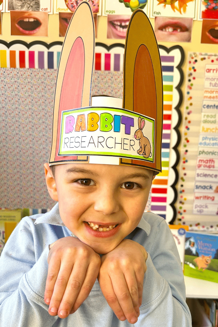 rabbit activities for kindergarten and first grade