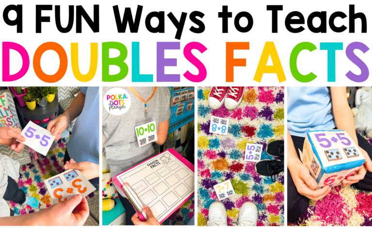 9 FUN Ways to Teach Doubles Addition Facts in First Grade - Polka Dots ...