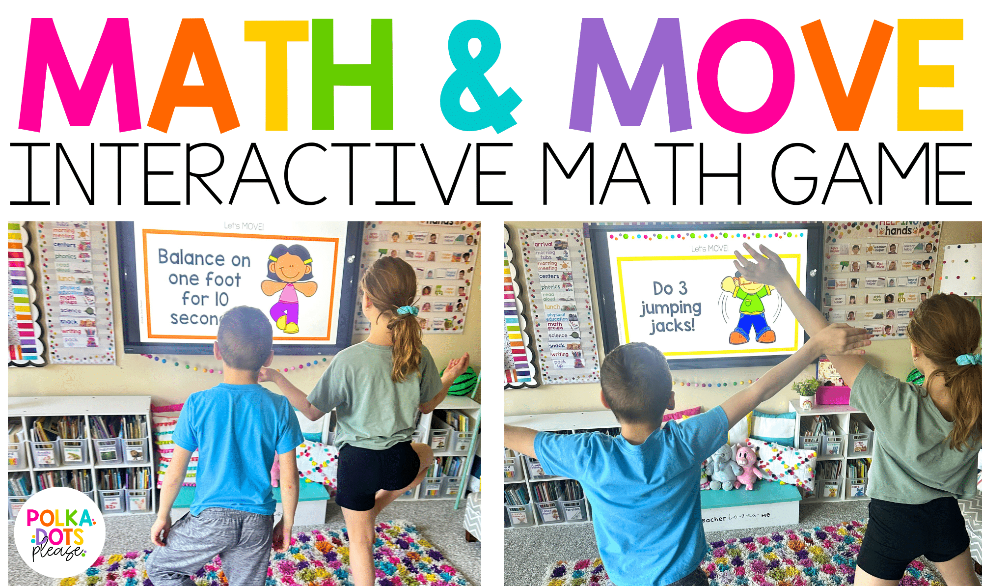 interactive math game Math & Move