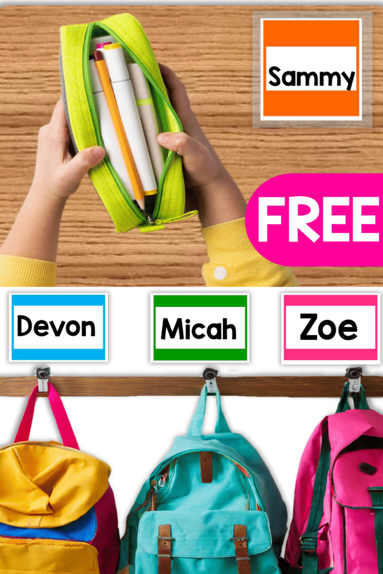 free template for student name tags
